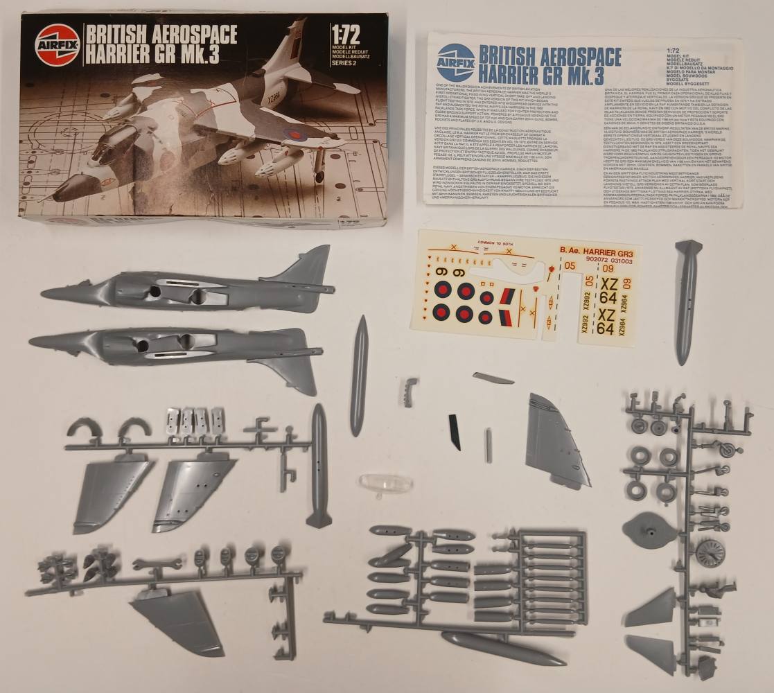 KINGKIT MODEL SCRAPYARD AIRFIX 02072 BRITISH AEROSPACE HARRIER GR MK.3 CUT DECALS Salvage Yard