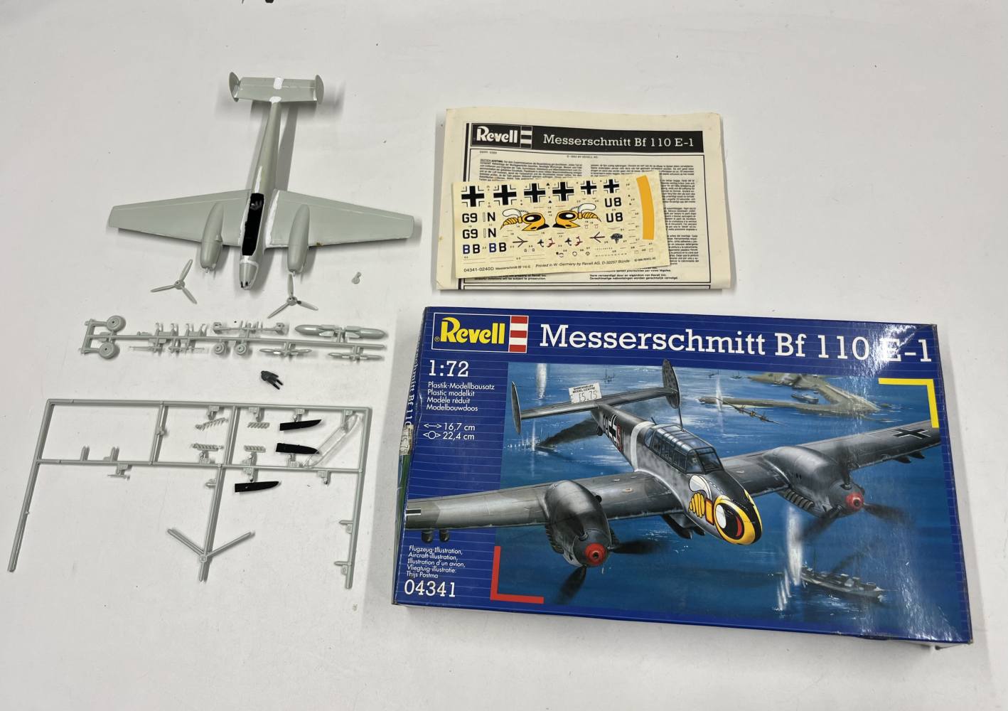 KINGKIT MODEL SCRAPYARD REVELL 04341 MESSERSCHMITT BF 110 STARTED Salvage Yard