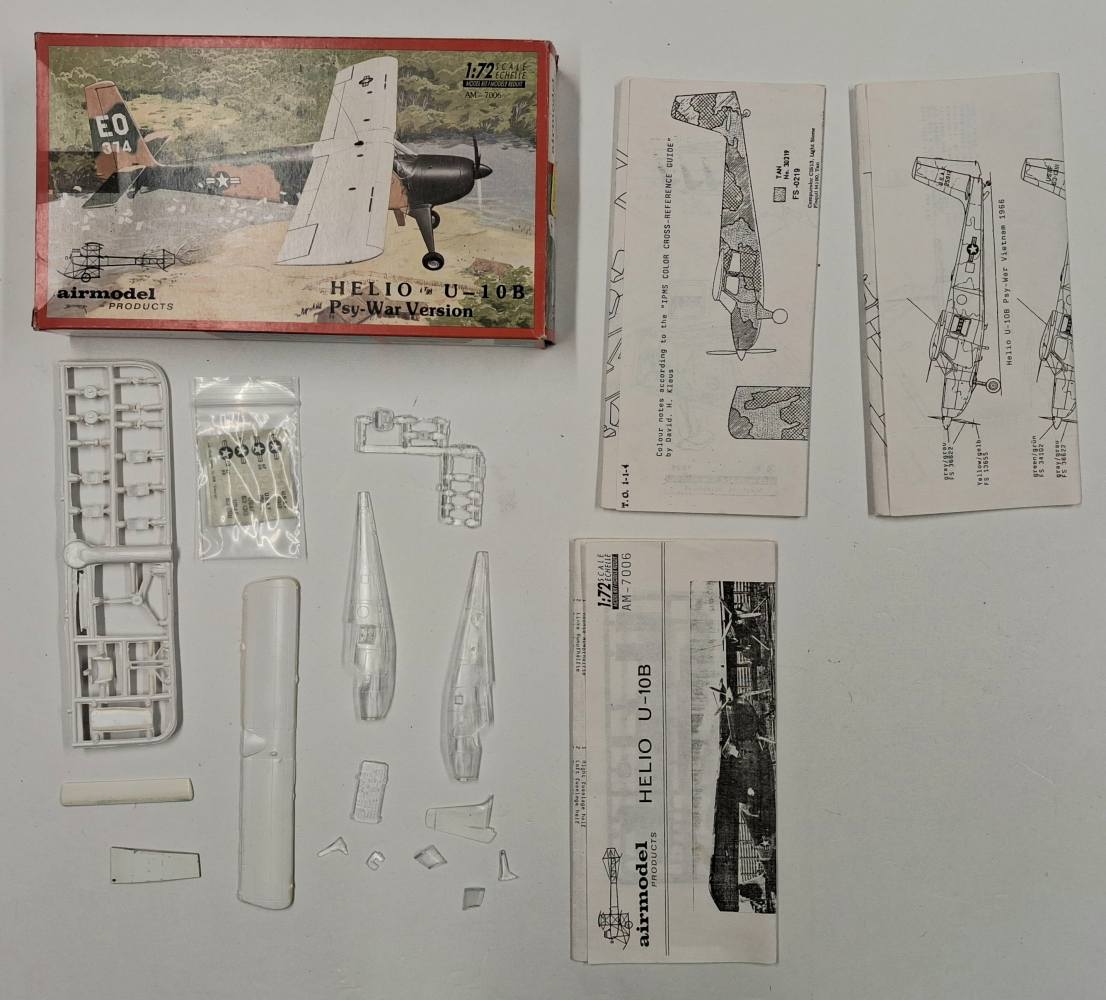 KINGKIT MODEL SCRAPYARD AIRMODEL PRODUCTS AM-7006 HELIO U-10B PSY-WAR VERSION STARTED Salvage Yard