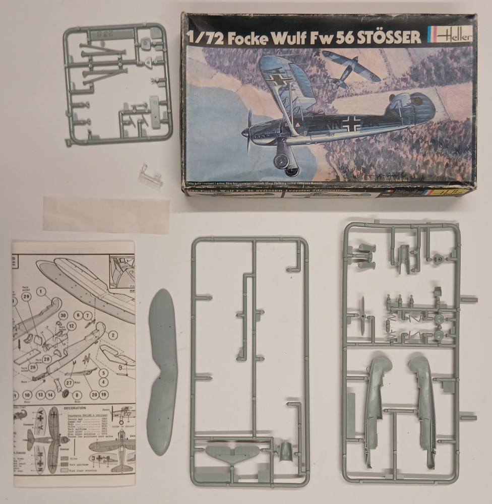 KINGKIT MODEL SCRAPYARD HELLER 238 FOCKE WULF FW 56 STOSSER NO DECALS Aircraft Model Kits