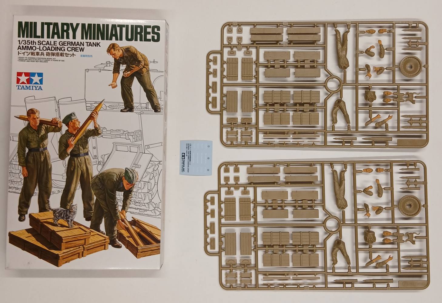 KINGKIT MODEL SCRAPYARD TAMIYA 35188 GERMAN TANK AMMO LOADING CREW STARTED Salvage Yard