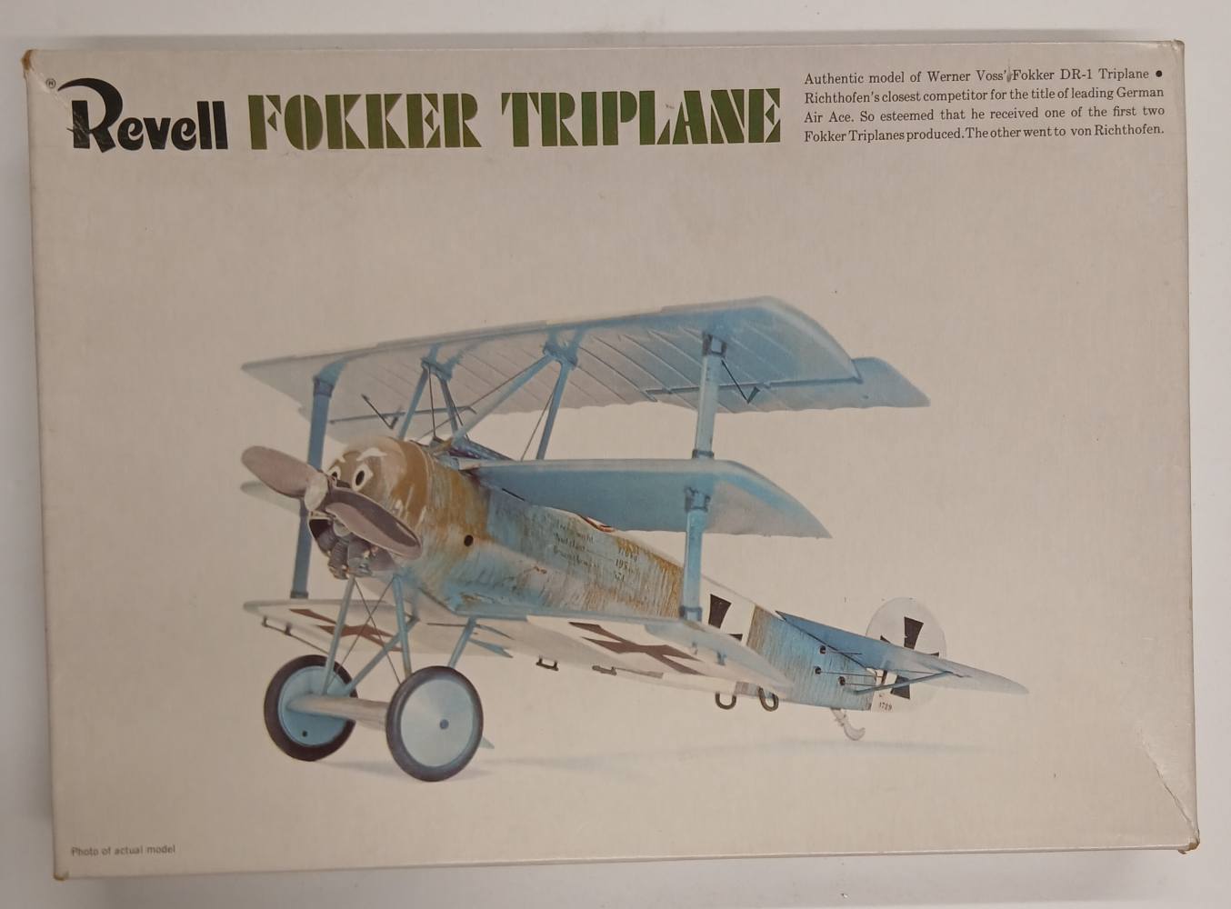 KINGKIT MODEL SCRAPYARD REVELL H-292 FOKKER TRIPLANE DAMAGED WHEEL PIN Salvage Yard
