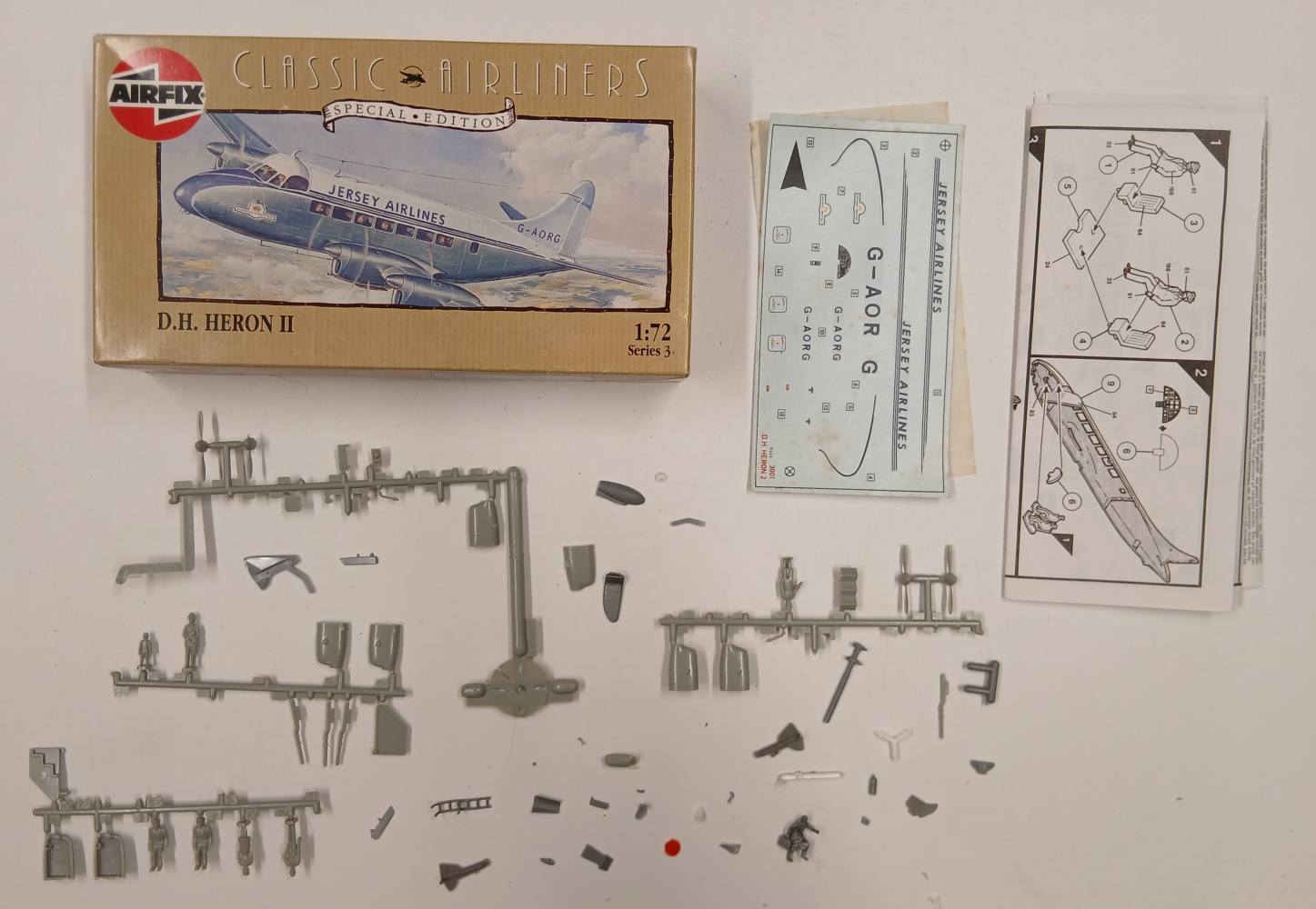 KINGKIT MODEL SCRAPYARD AIRFIX 03001 DH HERON II INCOMPLETE Salvage Yard