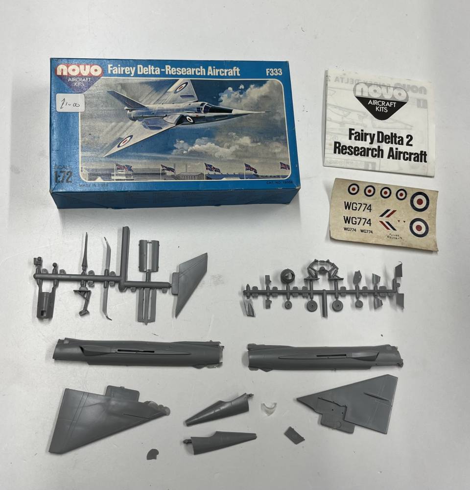 KINGKIT MODEL SCRAPYARD NOVO F333 FAIREY DELTA 11 CRACKED DECALS Salvage Yard