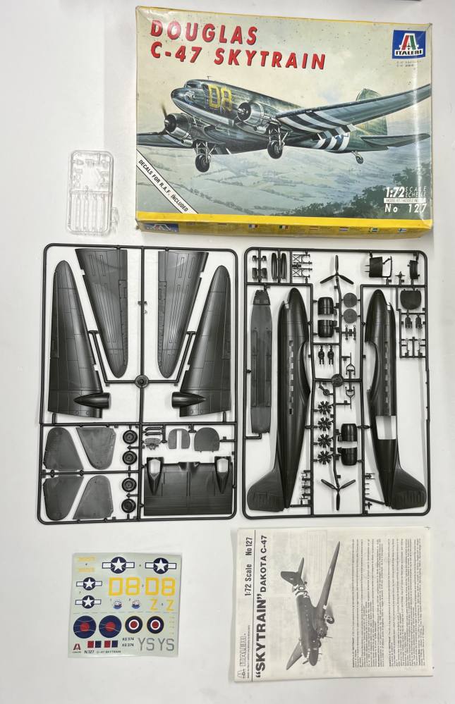 KINGKIT MODEL SCRAPYARD ITALERI 127 DOUGLAS C-47 SKYTRAIN CRACKED DECALS Salvage Yard