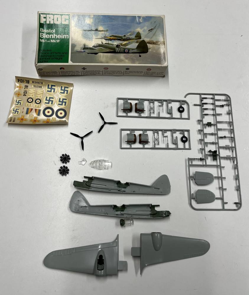 KINGKIT MODEL SCRAPYARD FROG F190 BRISTOL BLENHEIM MK1 OR MK1F STARTED Salvage Yard