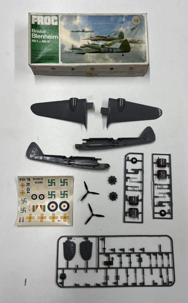 KINGKIT MODEL SCRAPYARD FROG F190 BRISTOL BLENHEIM MK OR MK1F STARTED Salvage Yard