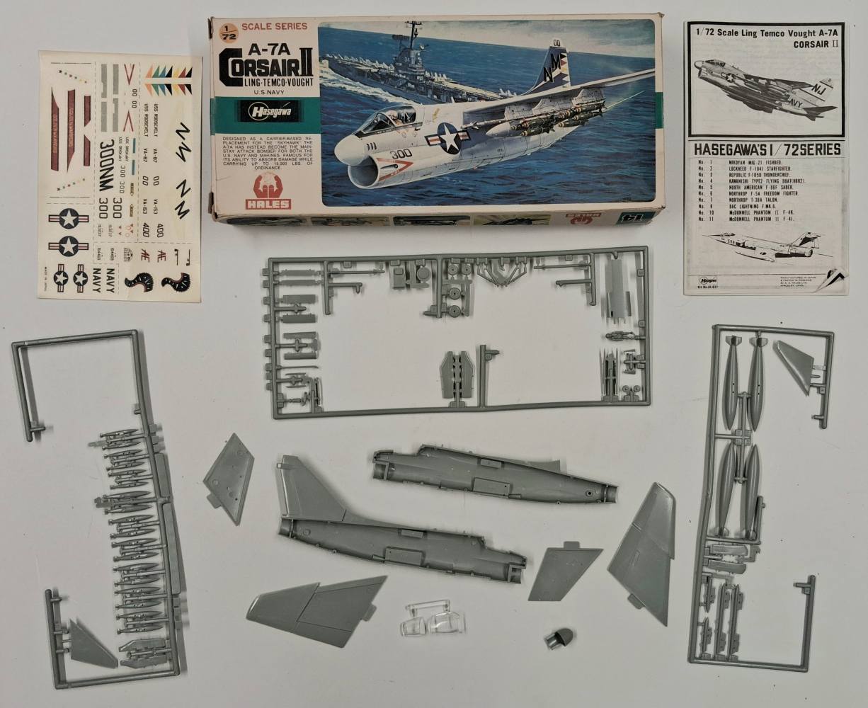 KINGKIT MODEL SCRAPYARD HASEGAWA JS-017 A-7A CORSAIR II LING.TEMCO.VOUGHT DAMAGED DECALS Salvage Yard