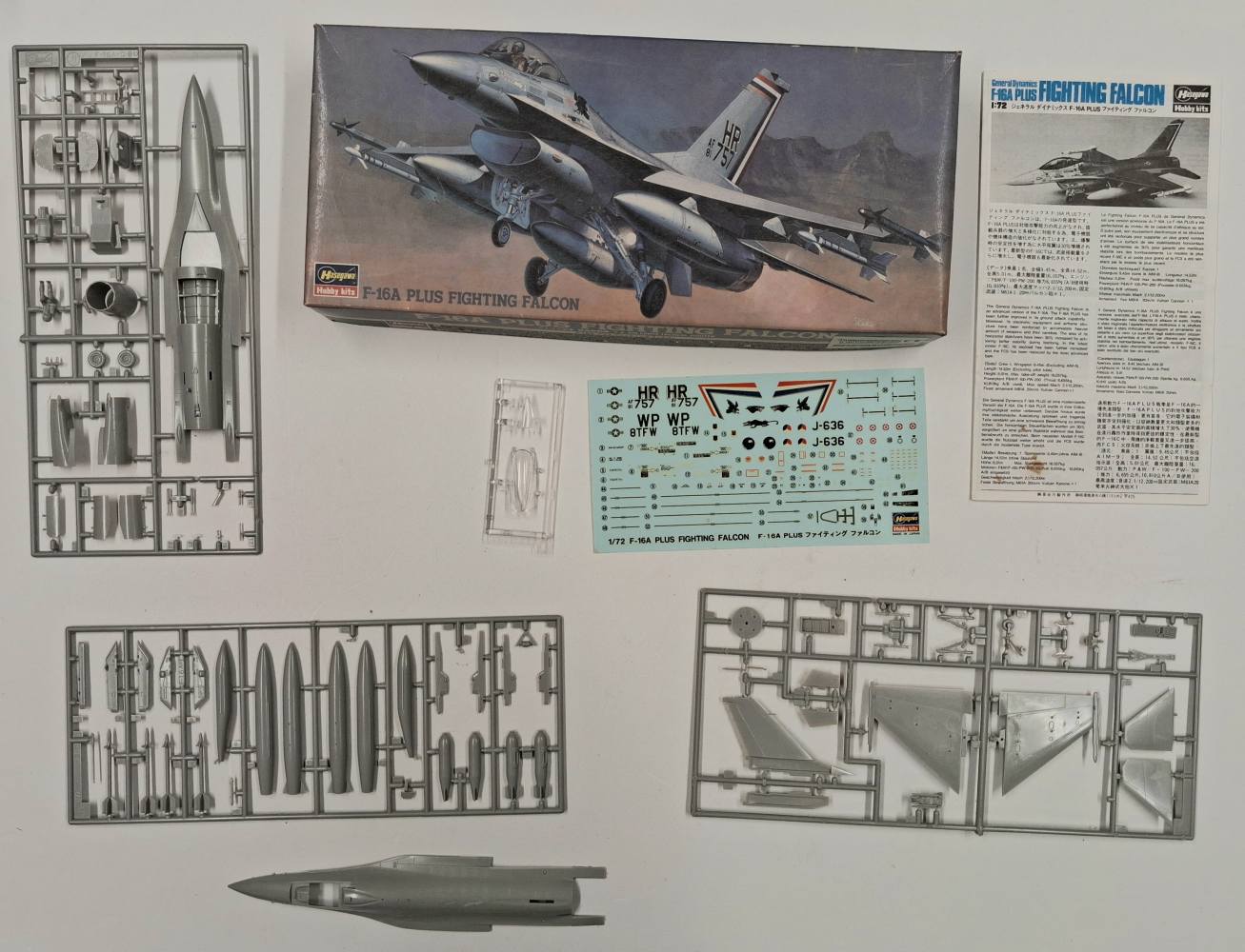 KINGKIT MODEL SCRAPYARD HASEGAWA 02601 F-16A PLUS FIGHTING FALCON CRACKED DECALS Salvage Yard