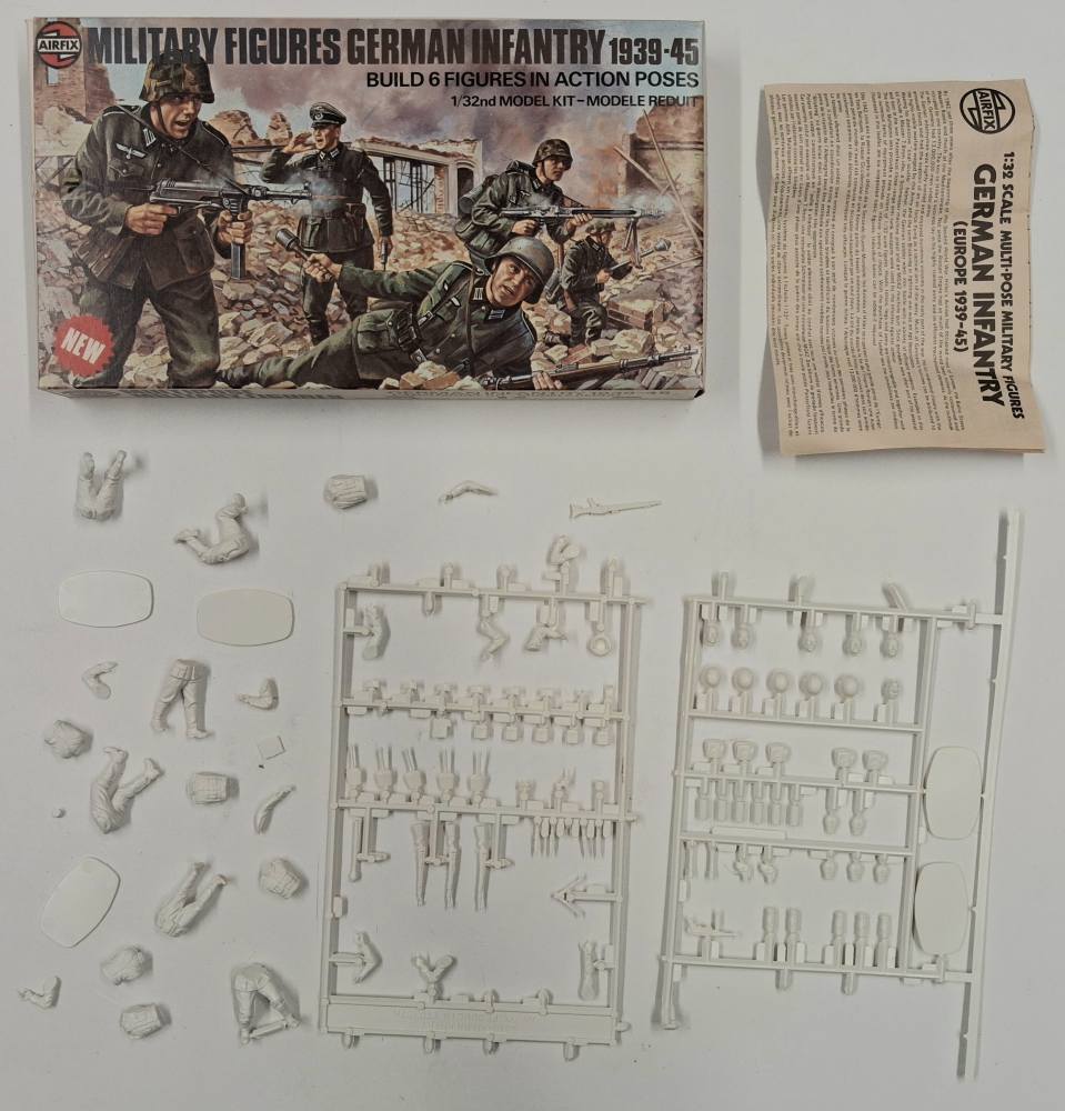 KINGKIT MODEL SCRAPYARD AIRFIX 03582-6 GERMAN INFANTRY 1939-45 MULTIPOSE MILITARY FIGURES NO DECALS Salvage Yard