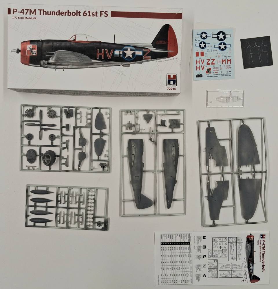 KINGKIT MODEL SCRAPYARD HOBBY 2000 72045 P-47M THUNDERBOLT 61ST FS STARTED Salvage Yard
