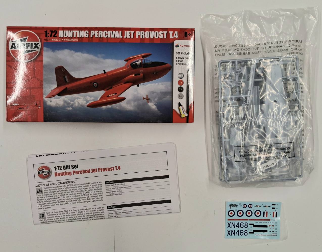 KINGKIT MODEL SCRAPYARD AIRFIX A68219 HUNTING PERCIVAL JET PROVOST T.4 MISSING PAINTS Salvage Yard