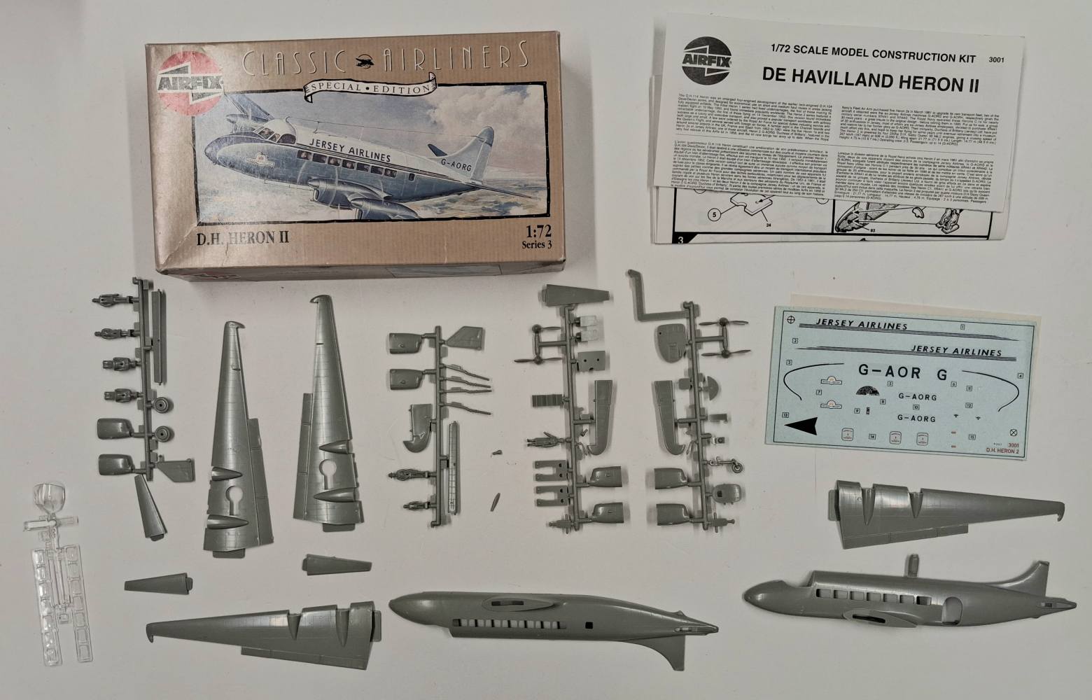 KINGKIT MODEL SCRAPYARD AIRFIX 03001 D.H. HERON II JERSEY AIRLINES BROKEN PROPELLER Salvage Yard