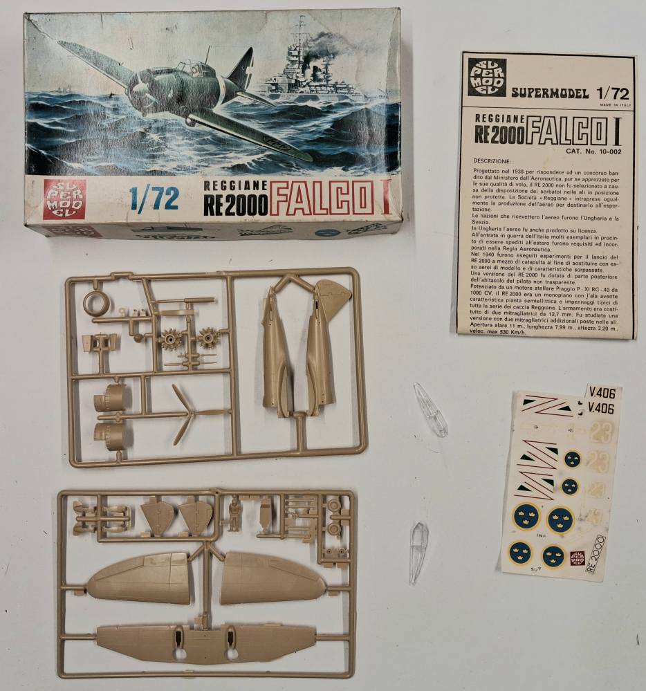 KINGKIT MODEL SCRAPYARD SUPERMODEL 10-002 REGGIANE RE2000 FALCO I CUT DECALS Salvage Yard
