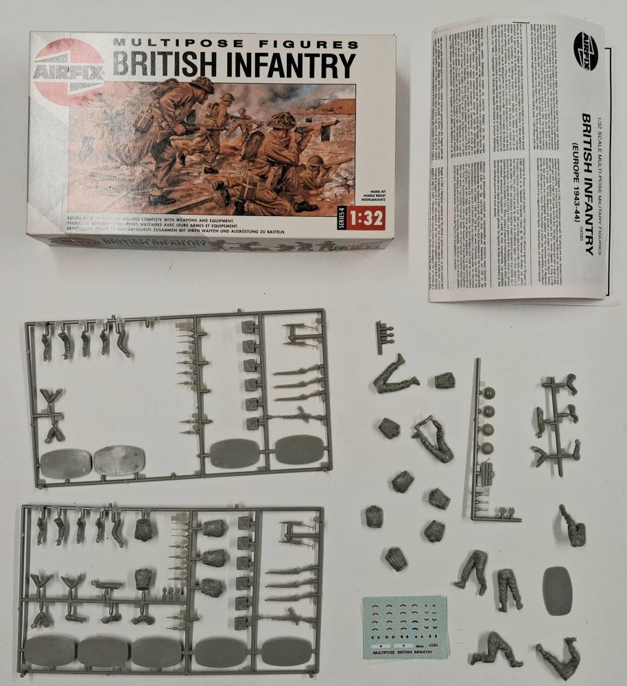 KINGKIT MODEL SCRAPYARD AIRFIX 04585 BRITISH INFANTRY INCOMPLETE Salvage Yard