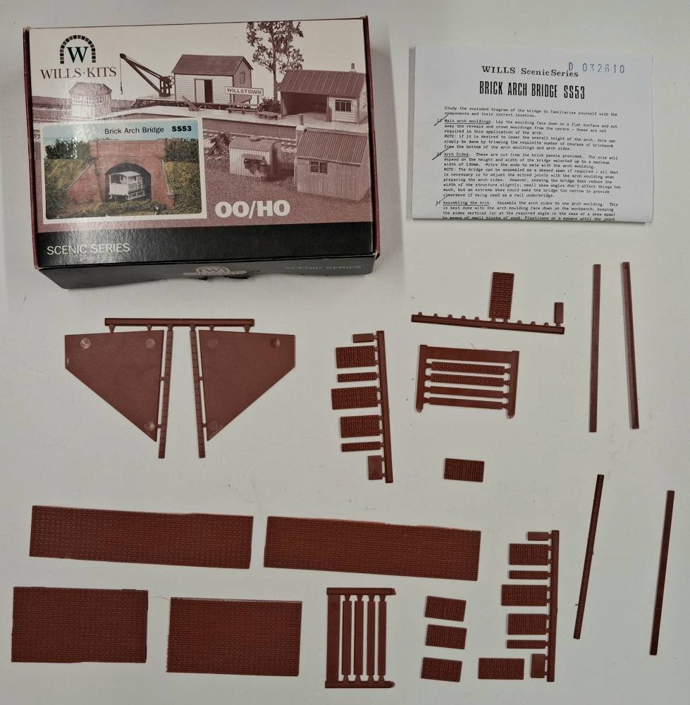 KINGKIT MODEL SCRAPYARD WILLS KITS SS53 BRICK ARCH BRIDGE INCOMPLETE Salvage Yard