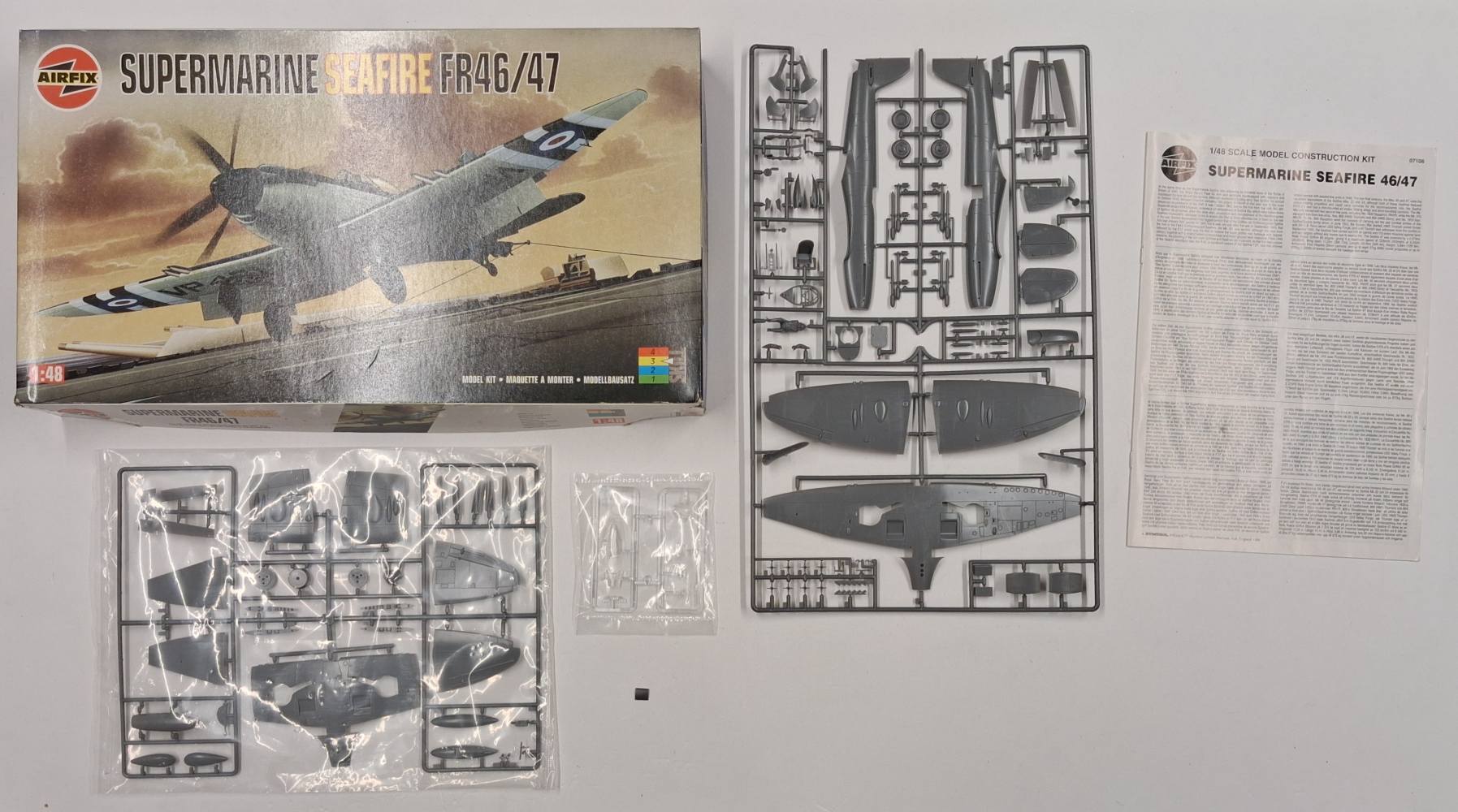 KINGKIT MODEL SCRAPYARD AIRFIX 07106 SUPERMARINE SEAFIRE FR46/47 NO DECALS Salvage Yard