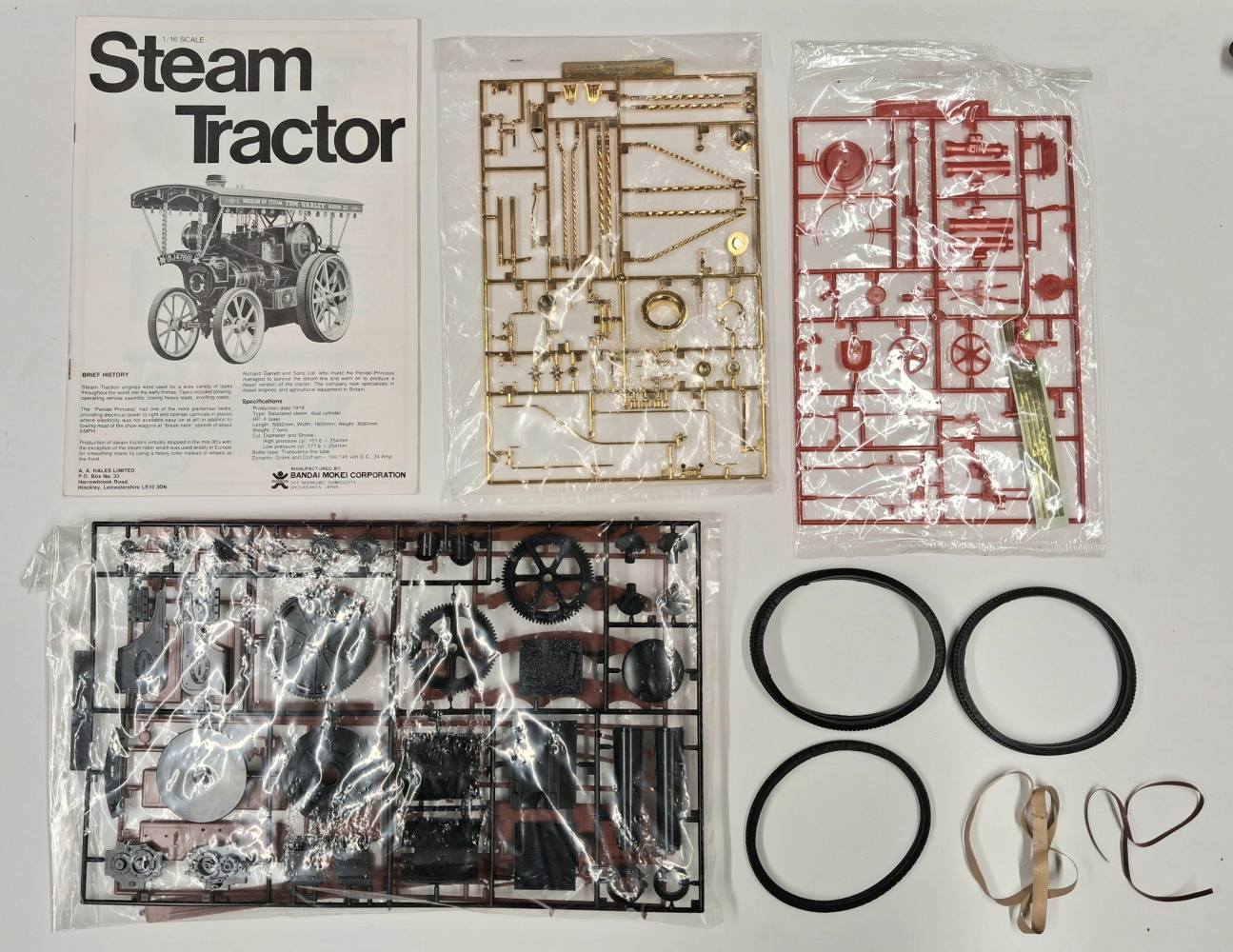 KINGKIT MODEL SCRAPYARD BANDAI 17 STEAM TRACTION ENGINE BROKEN PART INCOMPLETE Salvage Yard