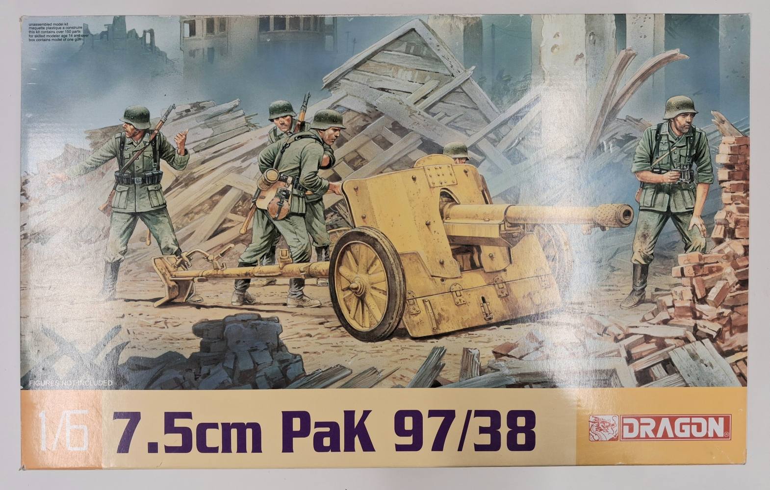 KINGKIT MODEL SCRAPYARD DRAGON 75028 7.5CM PAK 97/38 STARTED - UK SALE ONLY Salvage Yard