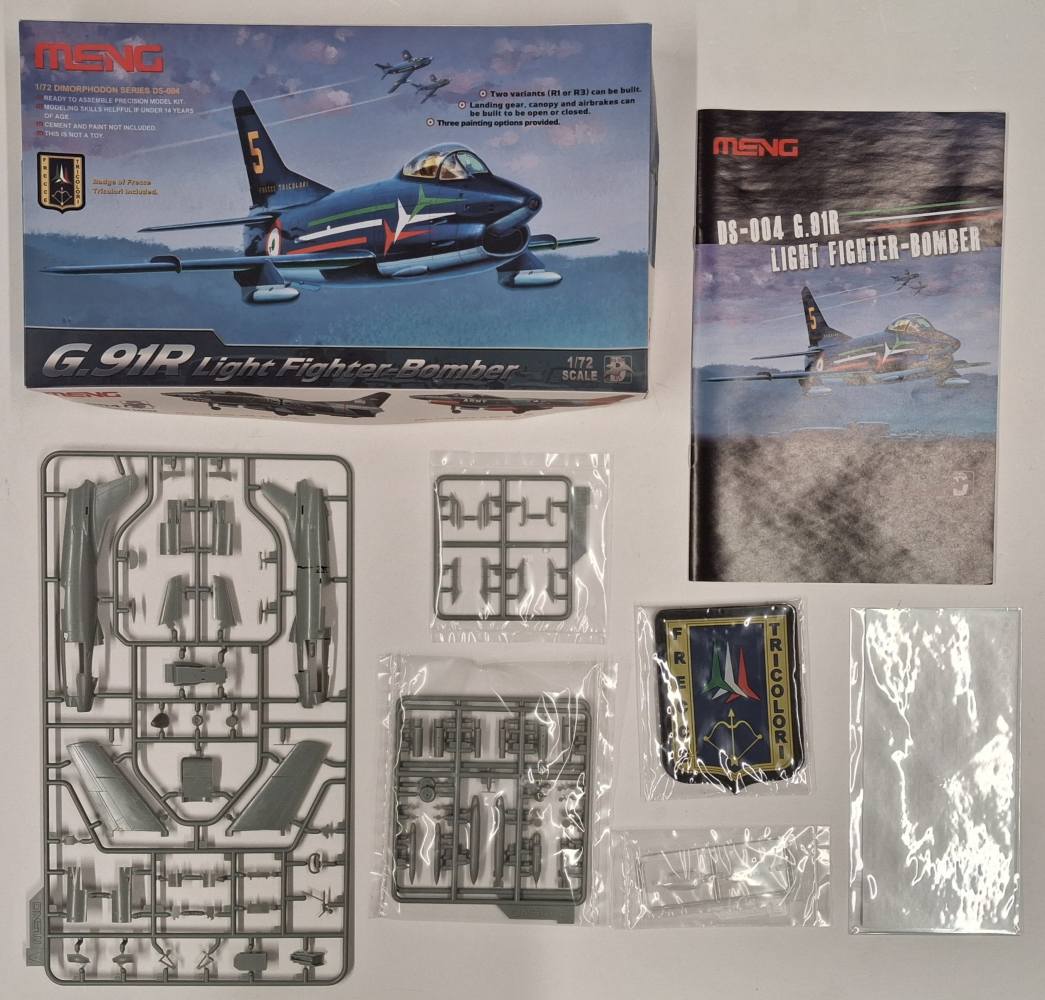 KINGKIT MODEL SCRAPYARD MENG DS-004 G.91R LIGHT FIGHTER BOMBER STARTED Salvage Yard