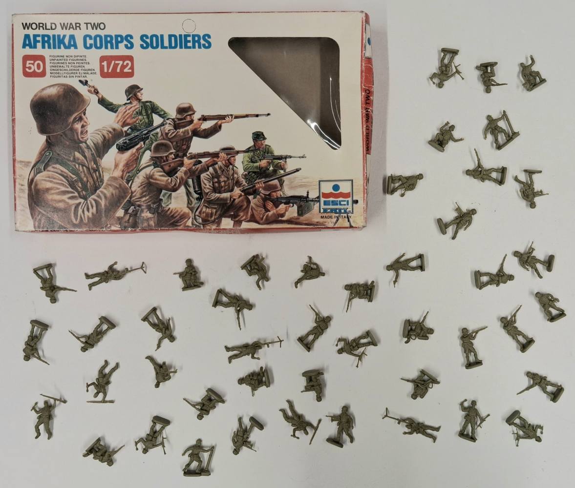 KINGKIT MODEL SCRAPYARD ESCI 206 AFRIKA CORPS SOLDIERS MISSING FIGURES Salvage Yard