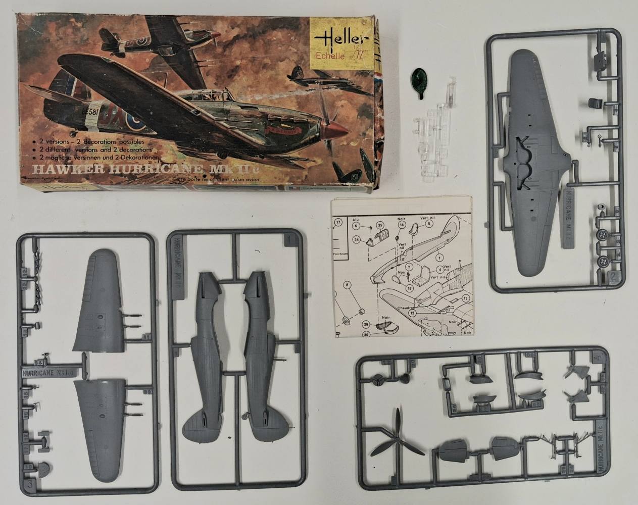 KINGKIT MODEL SCRAPYARD 152 HAWKER HURRICANE MK II NO DECALS Salvage Yard