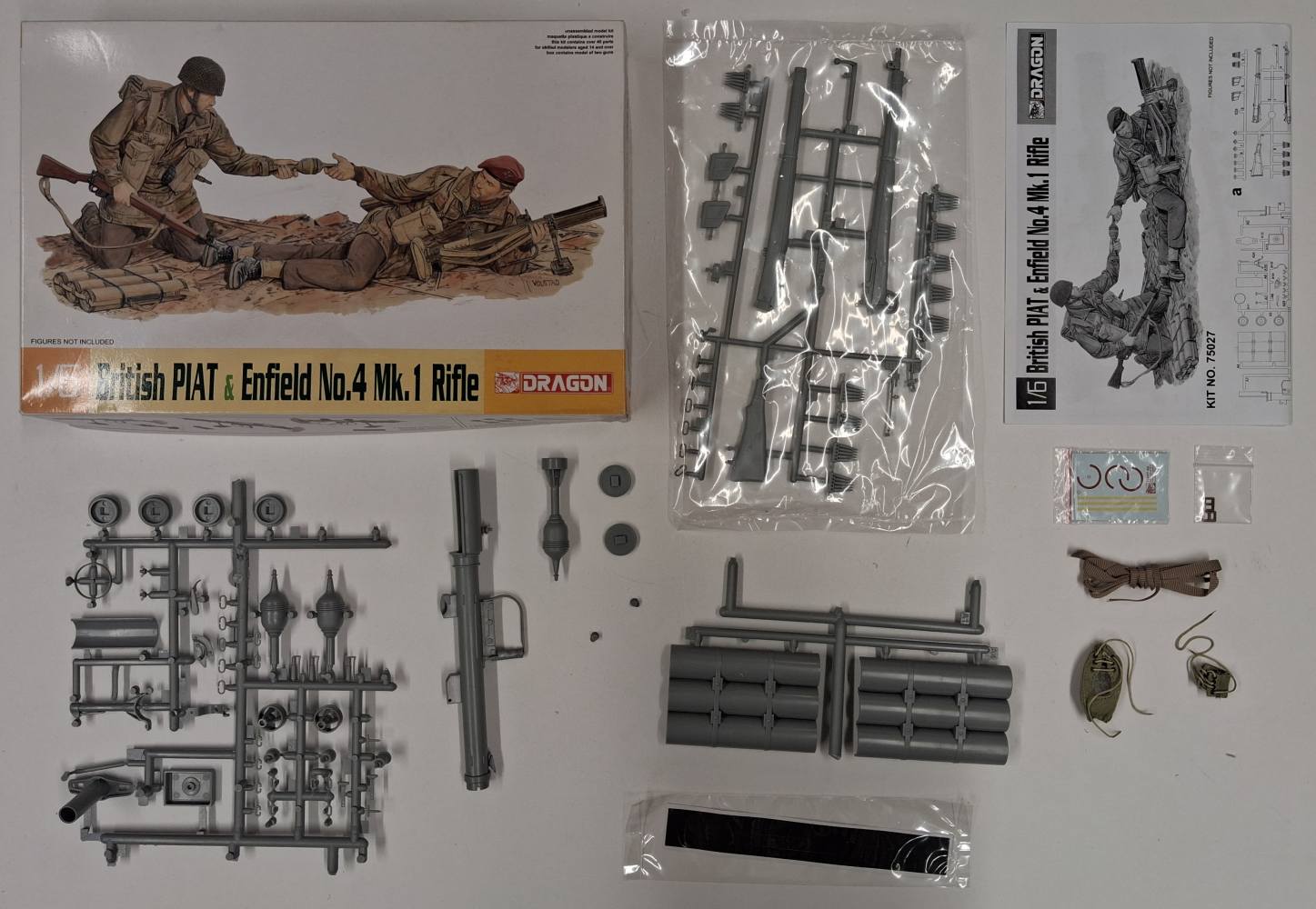 KINGKIT MODEL SCRAPYARD DRAGON 75027 BRITISH PIAT ENFIELD NO.4 MK.1 RIFLE STARTED Salvage Yard