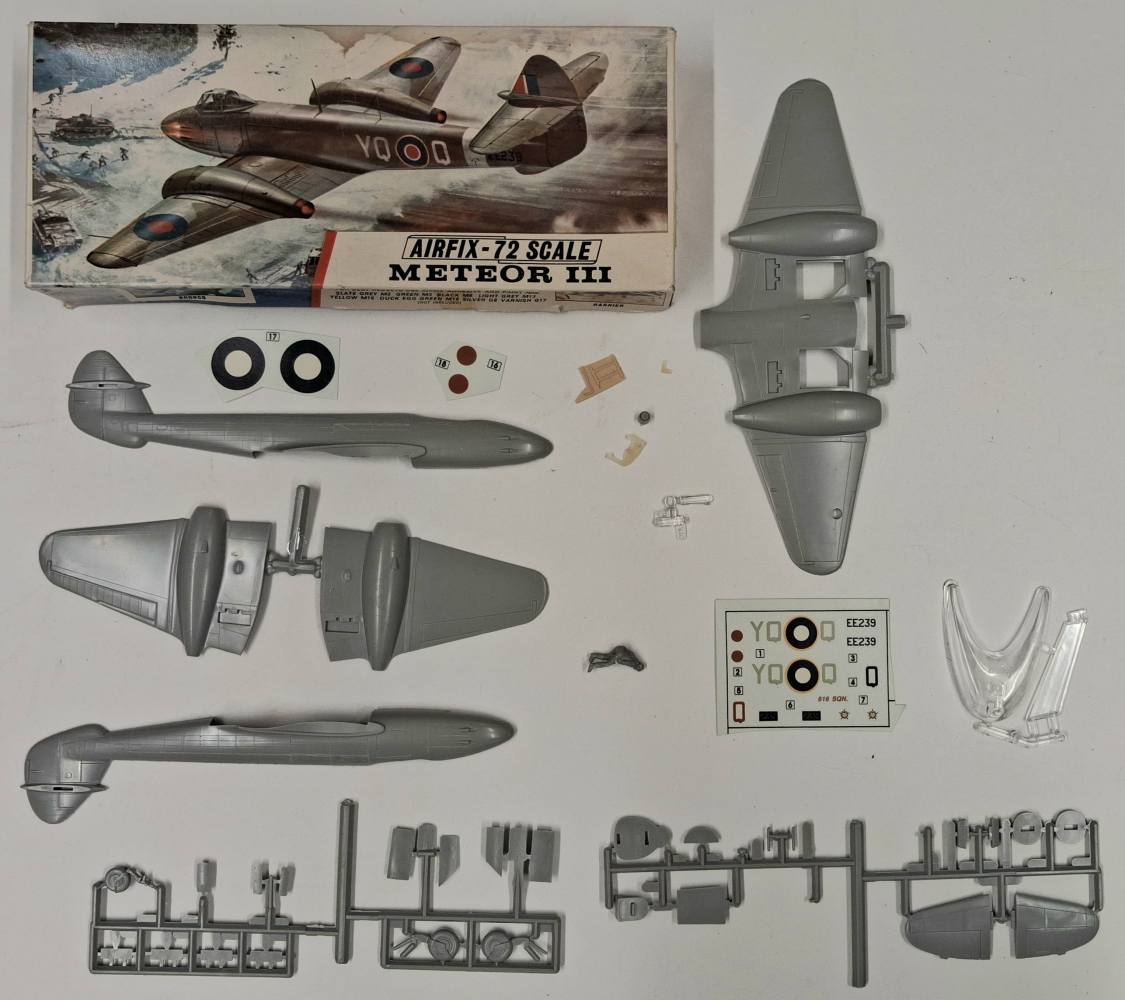 KINGKIT MODEL SCRAPYARD AIRFIX 268 METEOR III NO INSTRUCTIONS CUT DECALS Salvage Yard