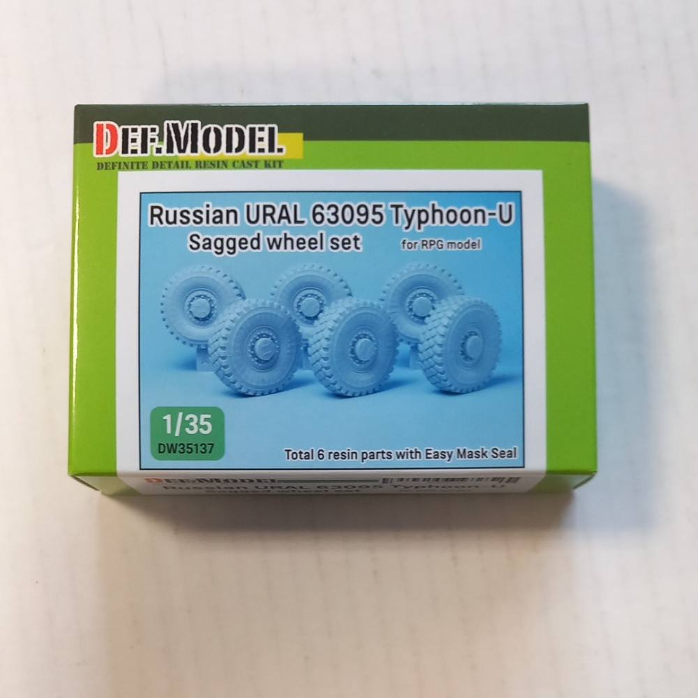 DEF MODEL 35137 RUSSIAN URAL 63095 TYPHOON-U SAGGED WHEEL SET FOR PRG MODEL Conversion Sets