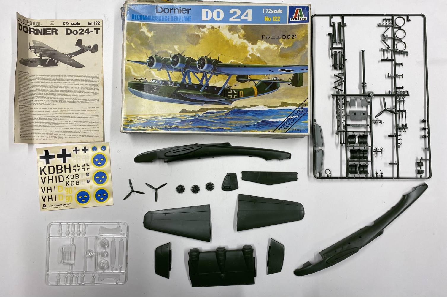 KINGKIT MODEL SCRAPYARD ITALERI 122 RECONNAISSANCE SEAPLANE DORNIER DO 24 T STARTED Salvage Yard