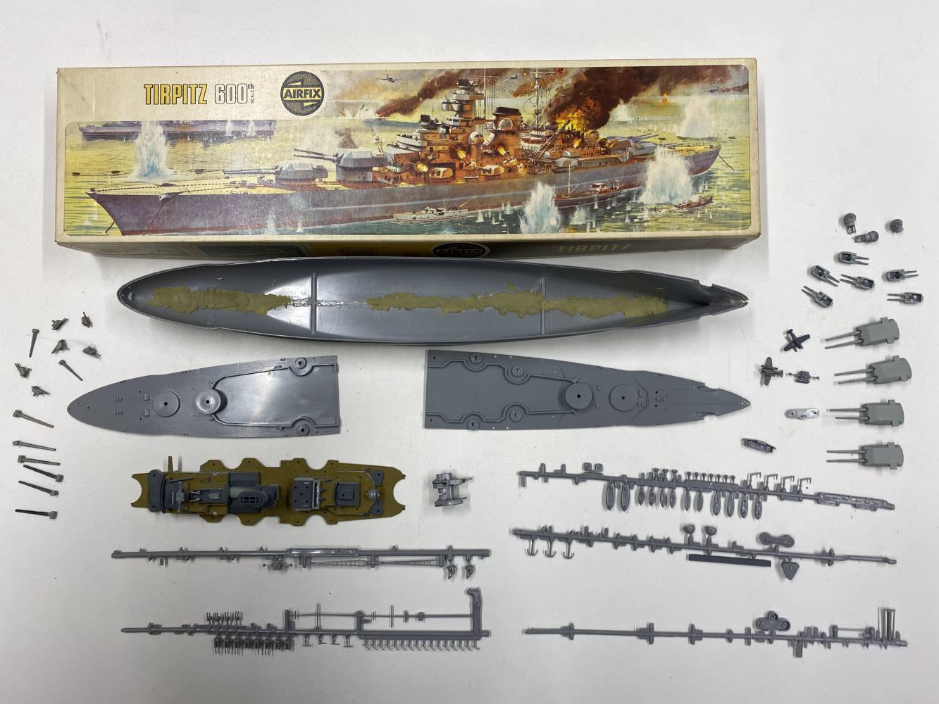 KINGKIT MODEL SCRAPYARD AIRFIX 04209 TIRPITZ STARTED NO INSTRUCTIONS Salvage Yard