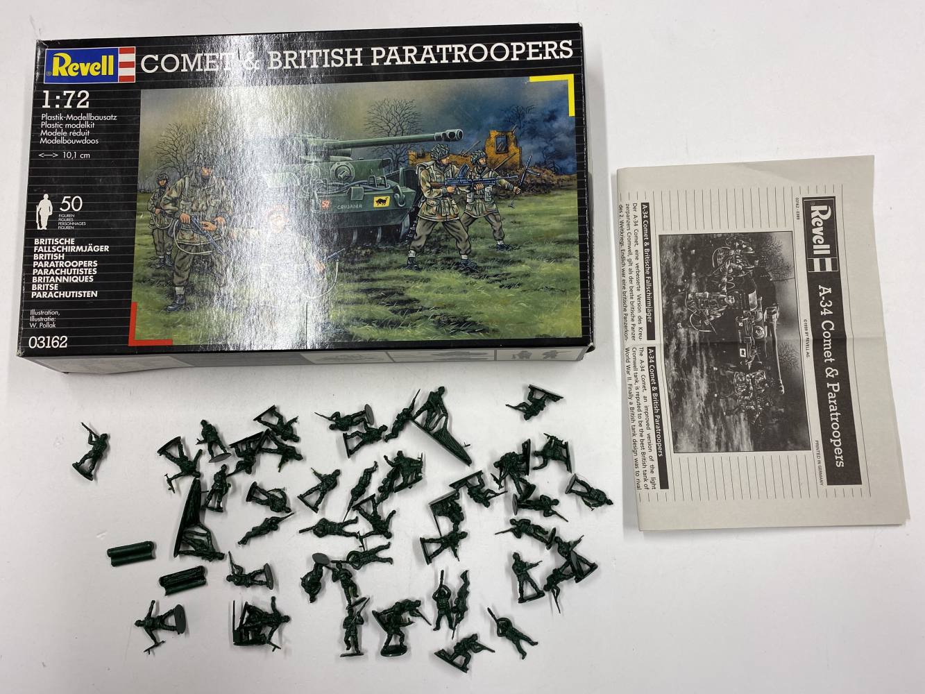 KINGKIT MODEL SCRAPYARD REVELL 03162 COMET BRITISH PARATROOPERS SOLDIERS ONLY Salvage Yard