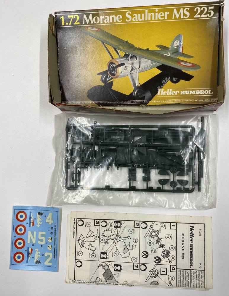 KINGKIT MODEL SCRAPYARD HELLER HUMBROL 80216 MORANE SAULNIER MS 225 BOX DAMAGED Salvage Yard