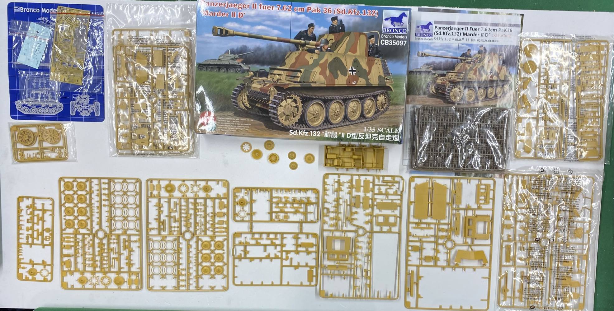 KINGKIT MODEL SCRAPYARD BRONCO 35097 PANZERJAEGER II STARTED Salvage Yard