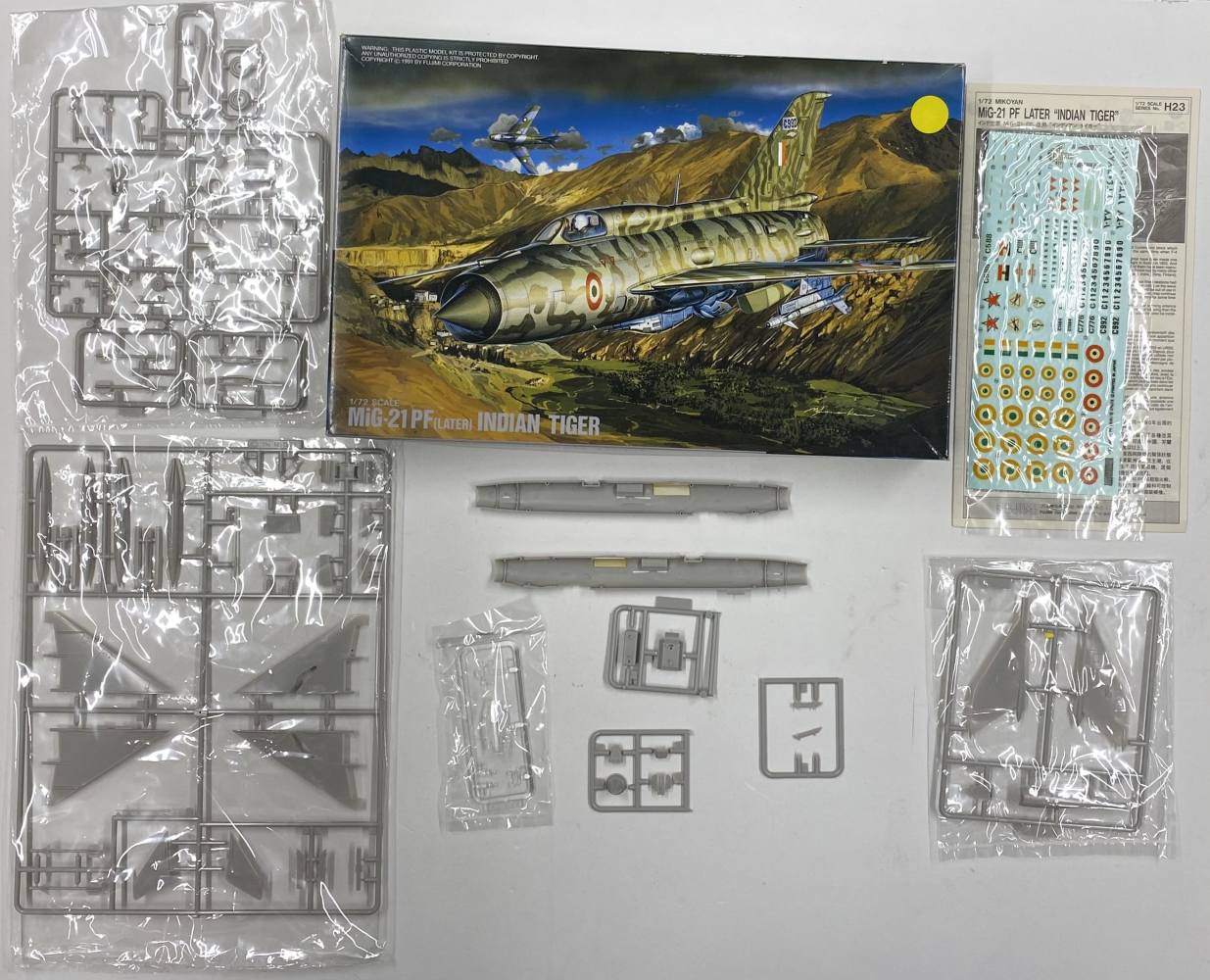 KINGKIT MODEL SCRAPYARD FUJIMI H-23 MIG-21PF INDIAN TIGER STARTED Salvage Yard