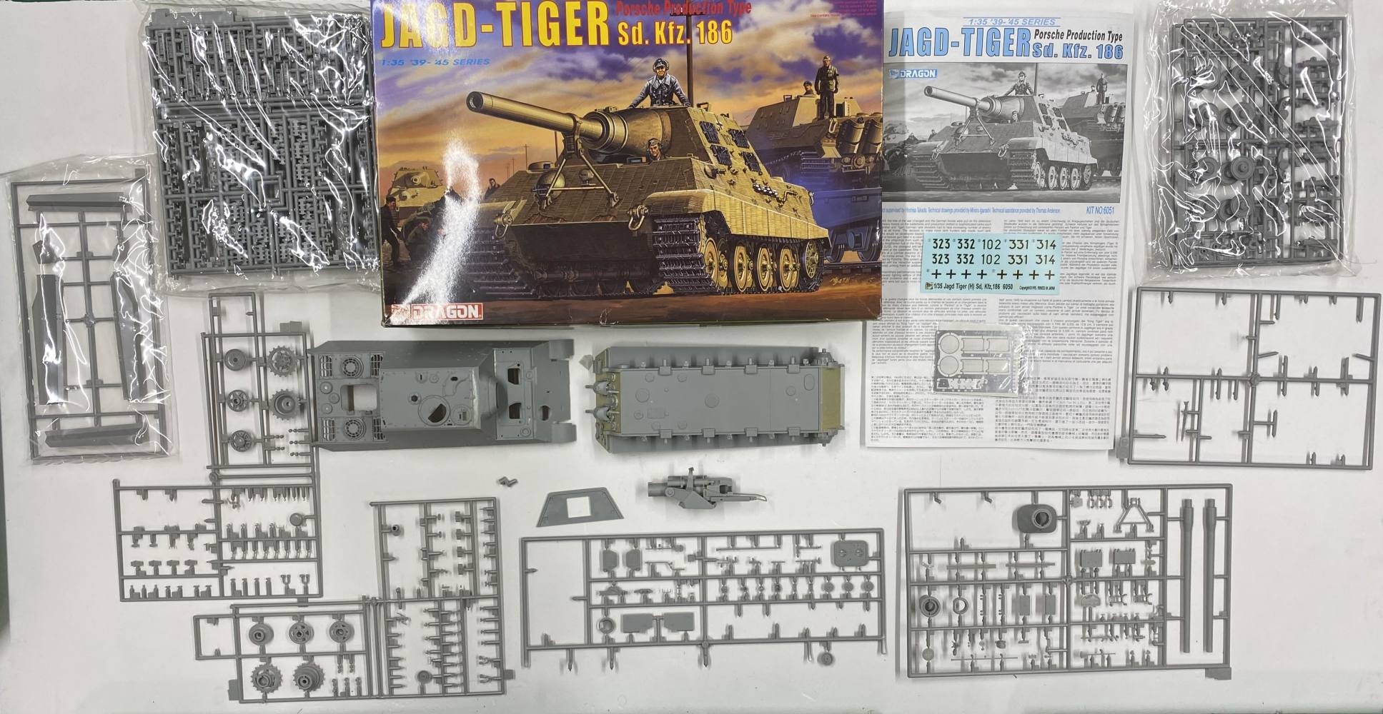 KINGKIT MODEL SCRAPYARD DRAGON 6051 JAGD TIGER PORSCHE PRODUCTIONS TYPE SD.KFZ.186 STARTED Salvage Yard
