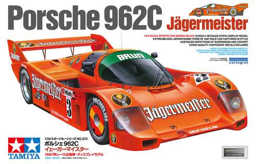 TAMIYA 24372 PORSCHE 962C JAGERMEISTER Cars, Motorbikes & Trucks Model kits