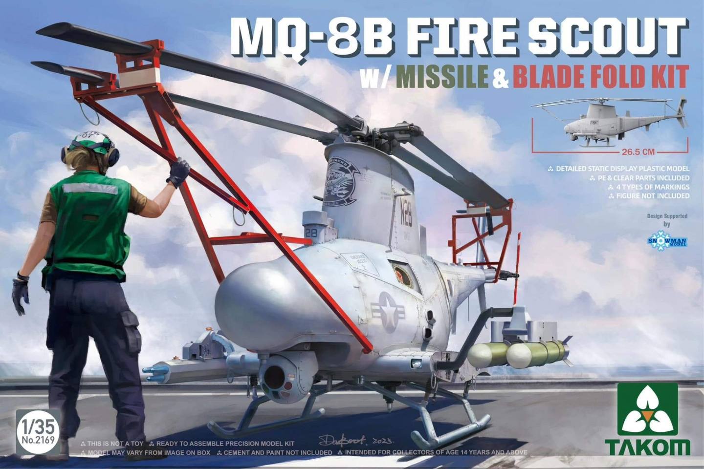 TAKOM 2169 MQ-8B FIRE SCOUT Aircraft Model Kits