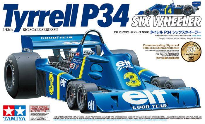 TAMIYA 12036 TYRRELL P34 SIX WHEELER Cars, Motorbikes & Trucks Model kits