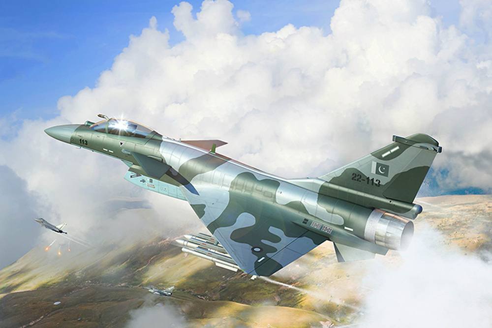 TRUMPETER MODELS 01690 PAF J-10CE MULTI-ROLE FIGHTER IAF RAFALE 2 IN 1 Aircraft Model Kits