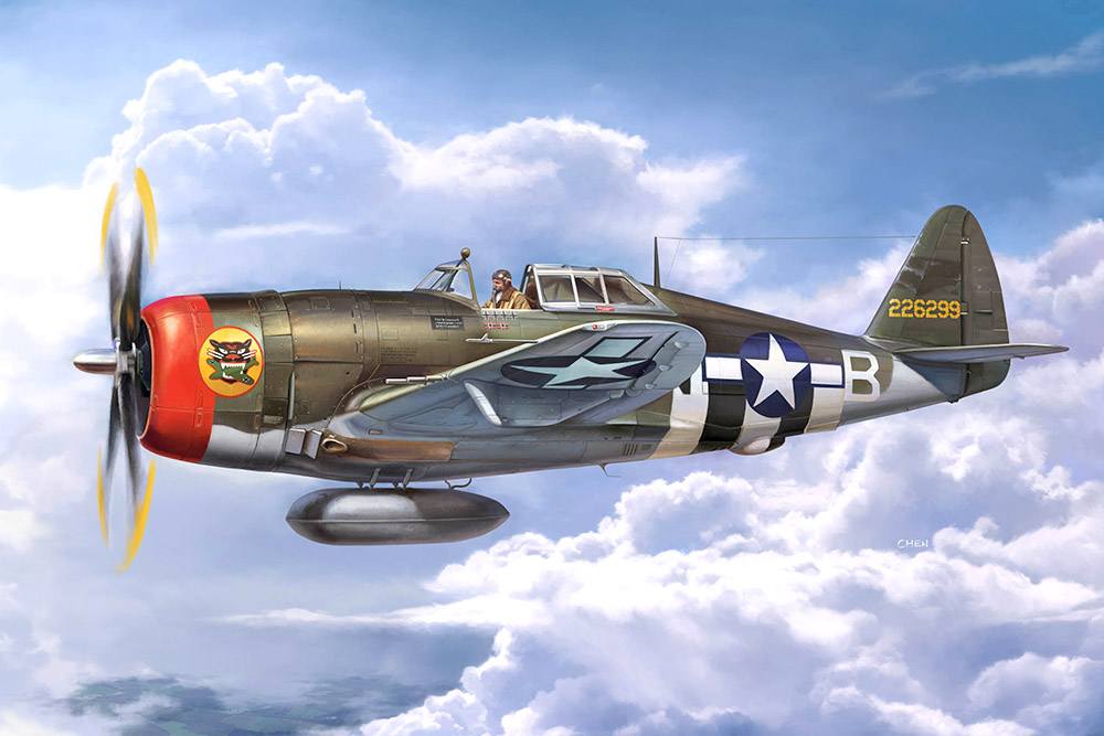 TRUMPETER MODELS 02427 P-47D THUNDERBOLT RAZORBACK UK SALE ONLY Aircraft Model Kits