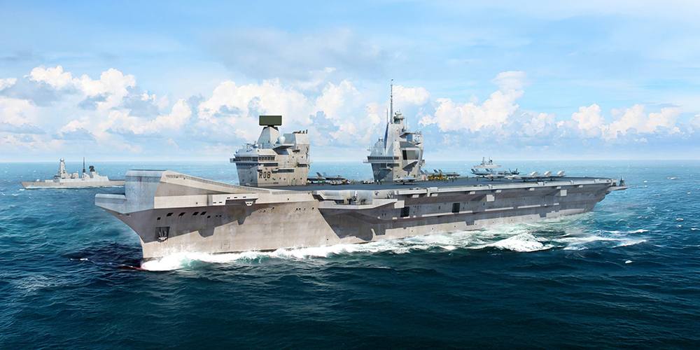 TRUMPETER MODELS 06751 QUEEN ELIZABETH AIRCRAFT CARRIER Model Ships Kits