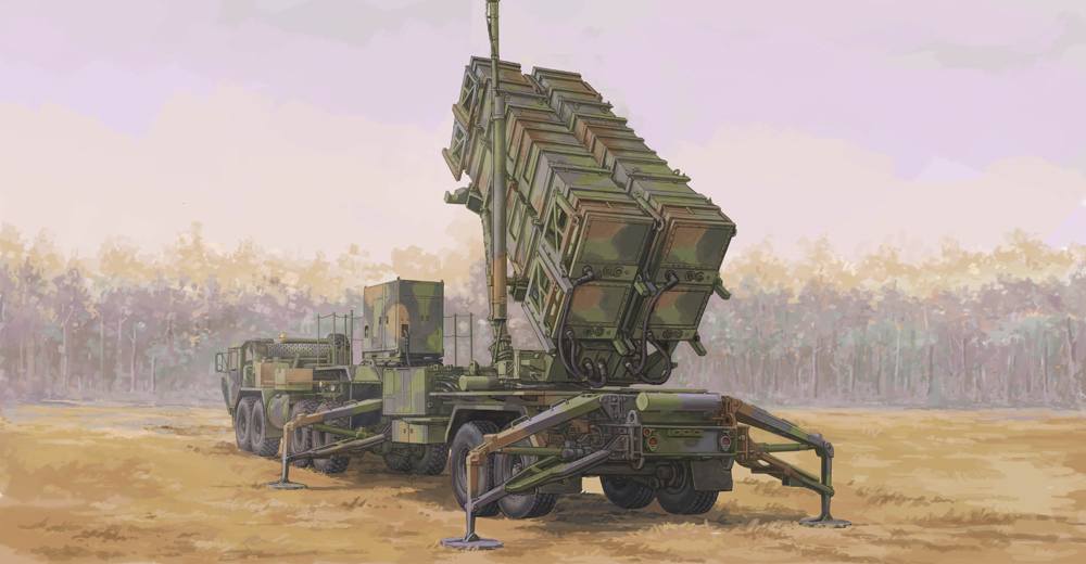 TRUMPETER MODELS 07158 M983 HEMTT M109 LAUNCHING STATION WITH MIM-104 PATRIOT SAM SYSTEM PAC-2 Military Model Kits