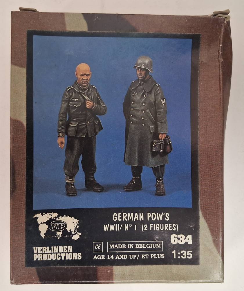 VERLINDEN PRODUCTIONS 634 GERMAN POW S WWII/ NO 1 2 FIGURES Model Figures
