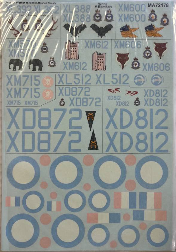 DISCOUNT DECALS 4386 MA72178 WHITE V-BOMBERS Discount Decals