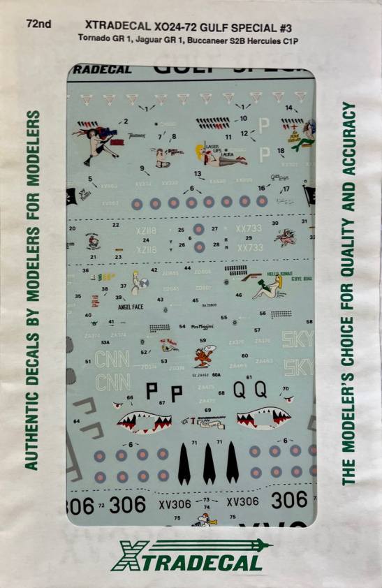 Kit De Décalcomanies Xtradecal 1/72 Boscombe Down 1992 - Pour Maquettes Avions Militaires