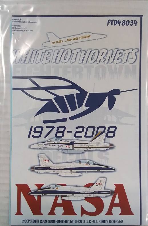 DISCOUNT DECALS 4541 FIGHTERTOWN FTD48034 WHITE HOT HORNETS 1978-2008 Discount Decals