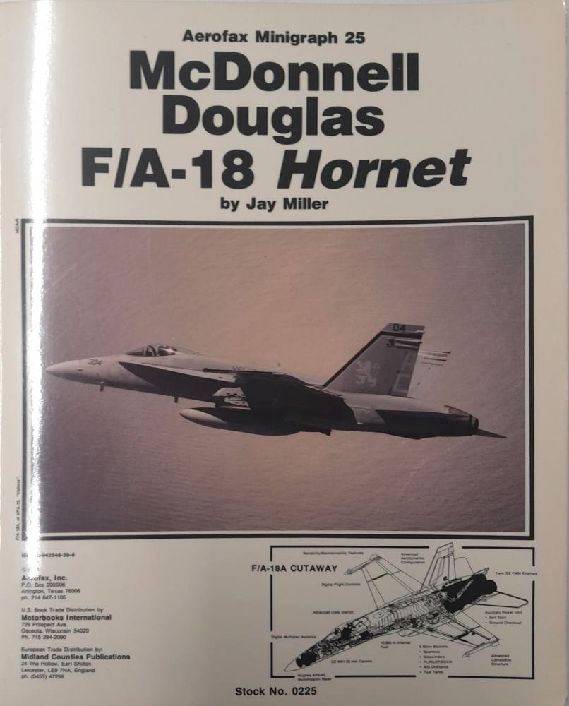 CHEAP BOOKS ZB6310 225 MCDONNELL DOUGLAS F/A-18 HORNET Aerofax Minigraph 25 Books