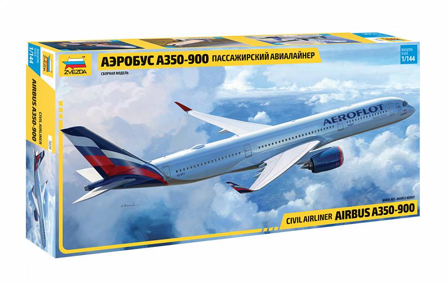 ZVEZDA MODELS 7039 AIRBUS A350-900 UK SALE ONLY Airliners Model Kits