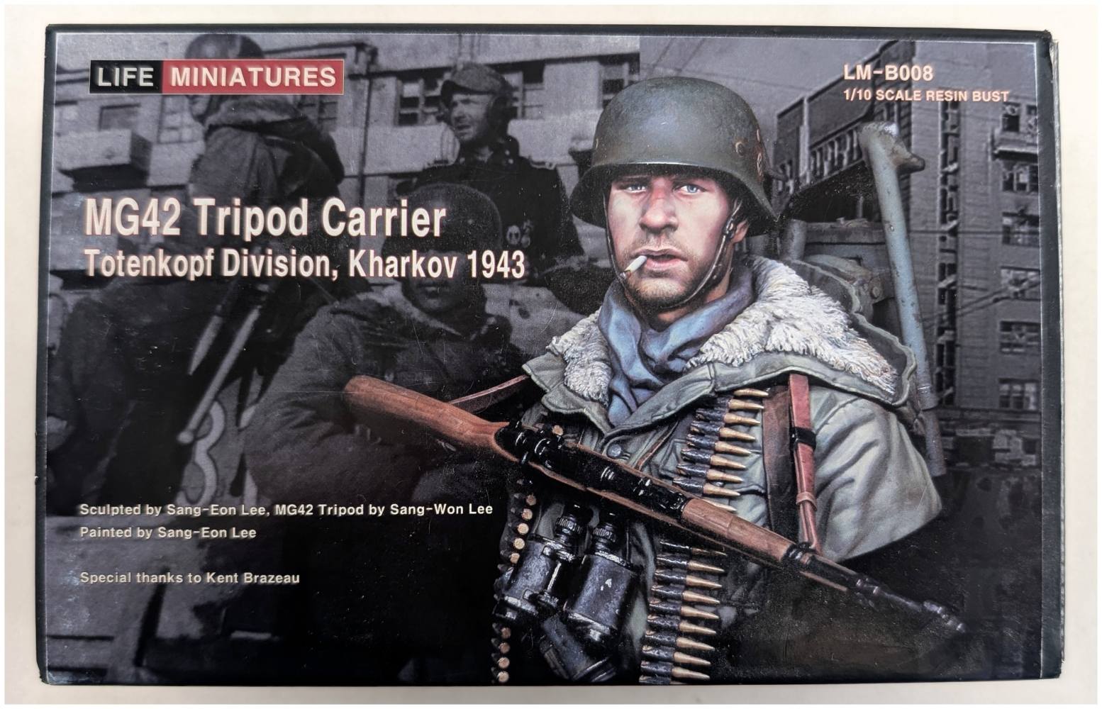 LIFE MINIATURES LM-B008 MG42 TRIPOD CARRIER TOTENKOPF DIVISION KHARKOV 1943 Model Figures